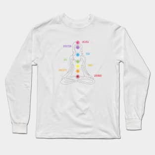 7 Chakra Female - Descriptive Words - WBG 10 Long Sleeve T-Shirt